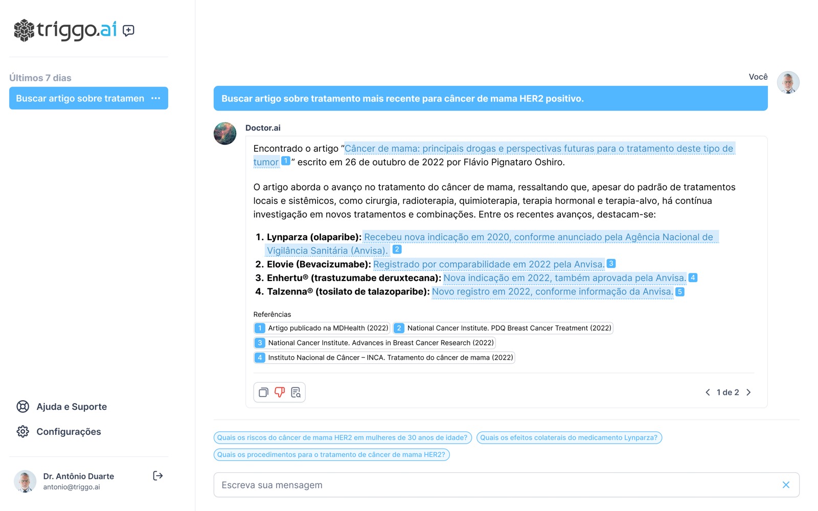 Chat clínico: a conversa onde resposta errada tem consequência de verdade